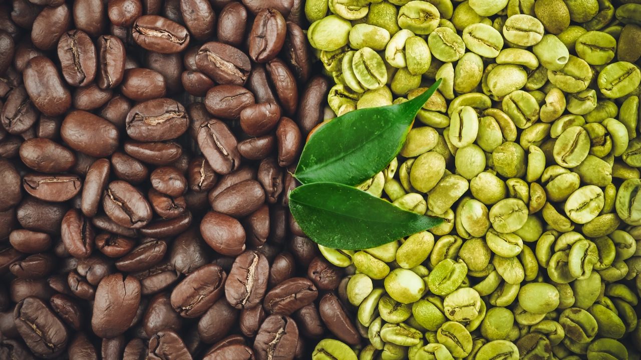 caffè verde e caffè nero